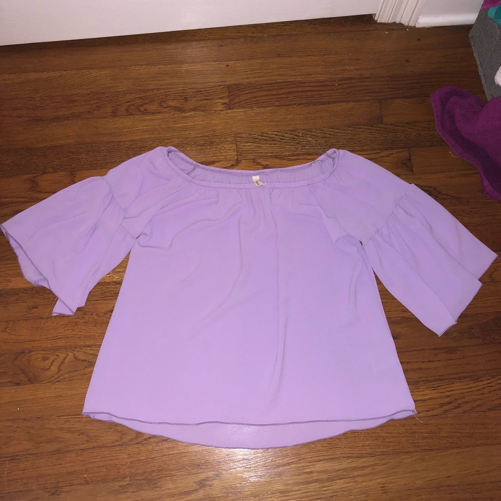 Purple off the shoulder top size small!!!